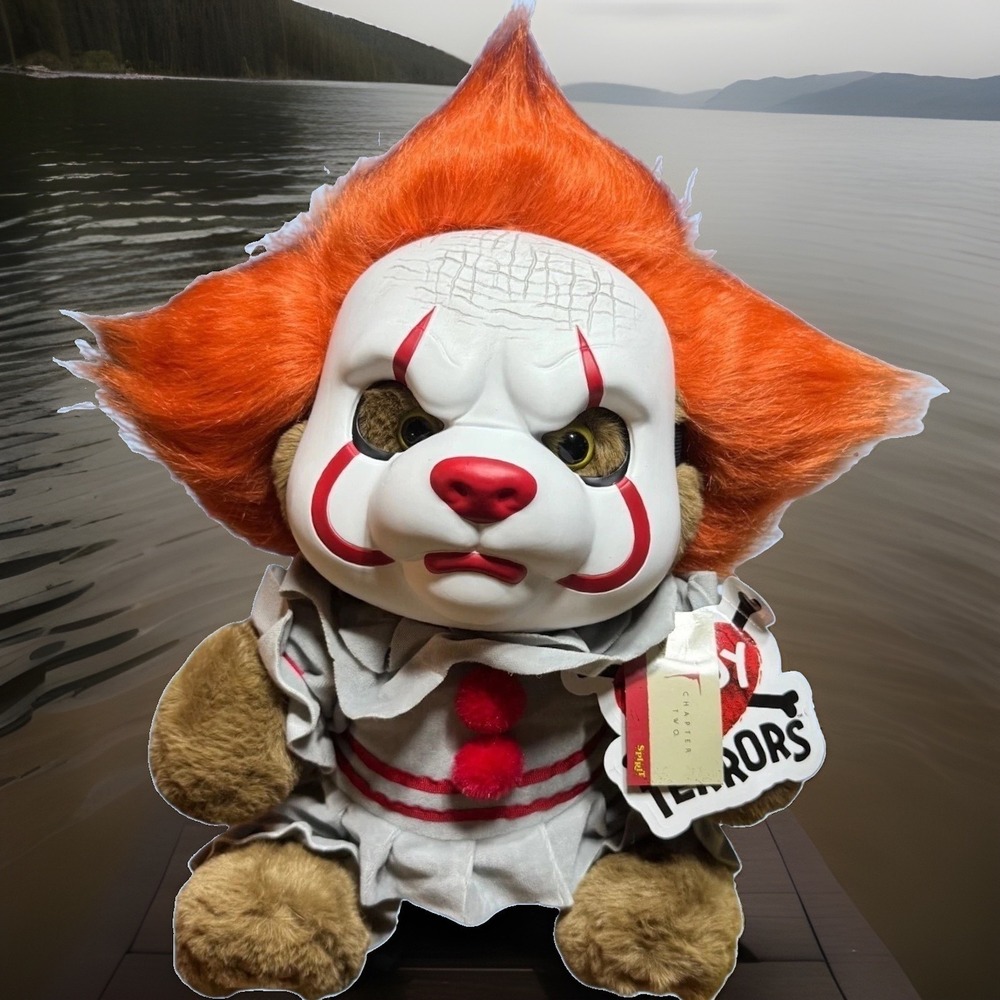 Spirit Halloween + Pennywise + Teddy Terrors + Plush + 2026 + IT Chapter Two NWT